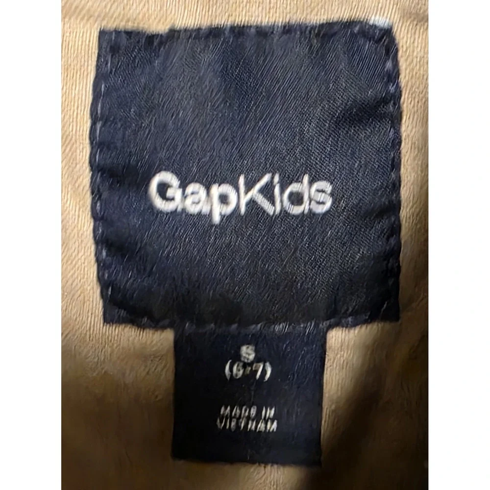 Gap Kids Black Wool Peacoat Jacket Double Breasted Warm Winter Coat Small 6-7